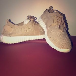 Tan sneakers
